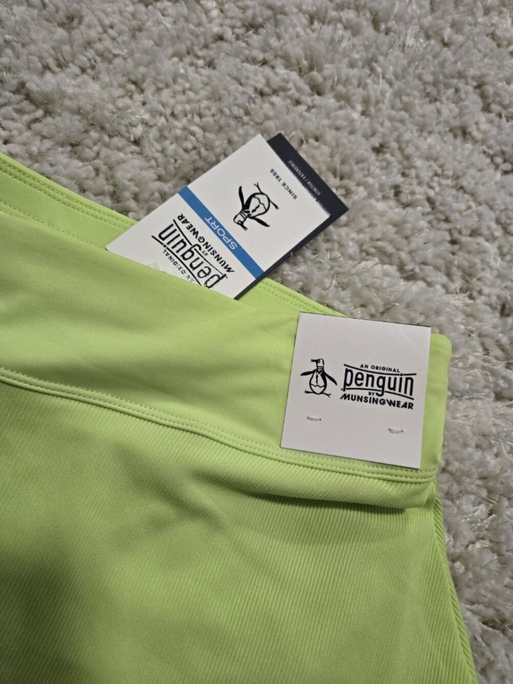 Tennis Skirt Golf Pickleball Penguin by Munsingwear Women's Green Skort Size L - Picture 7 of 7